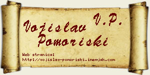 Vojislav Pomoriški vizit kartica